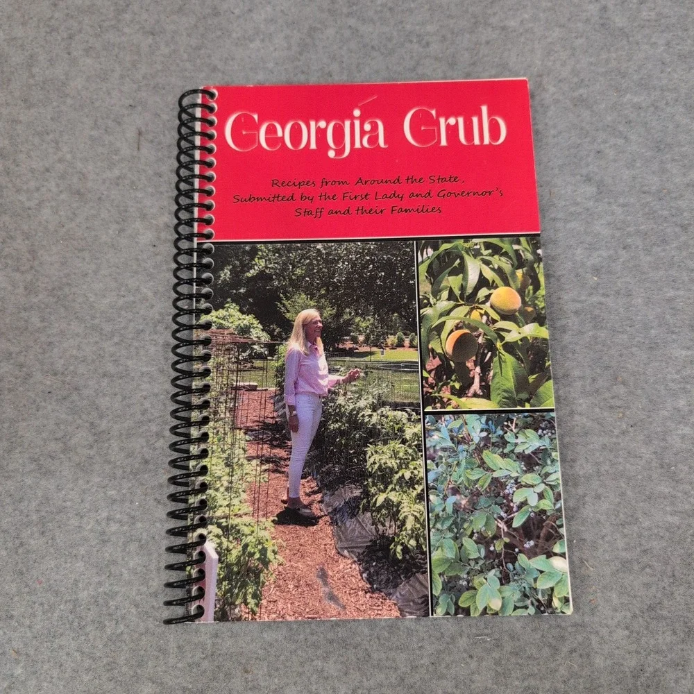 Georgia Grub Cookbook First Lady Marty Kemp Governor Staff Recipes‎ Spiral Bound